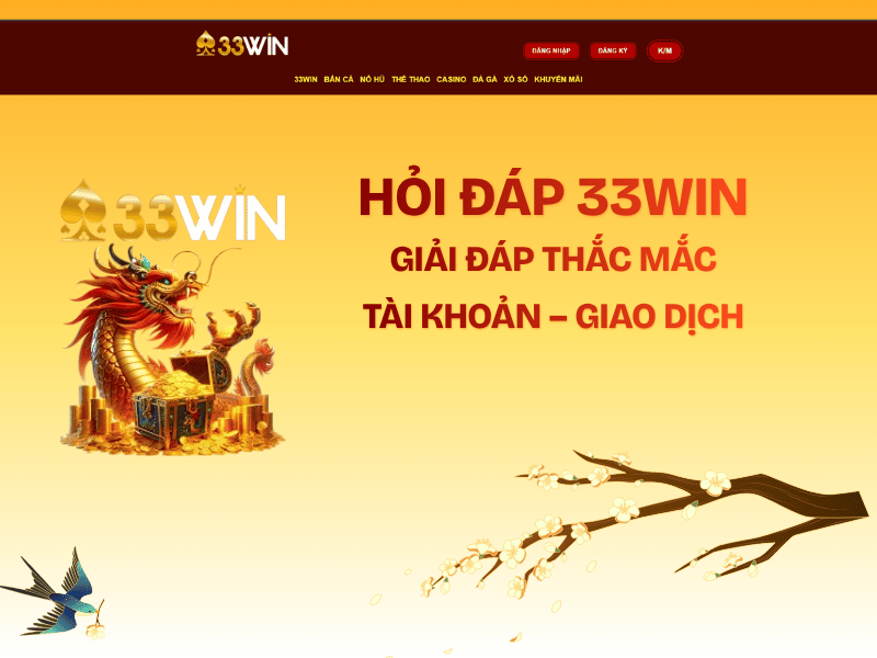 hỏi đáp 33WIN