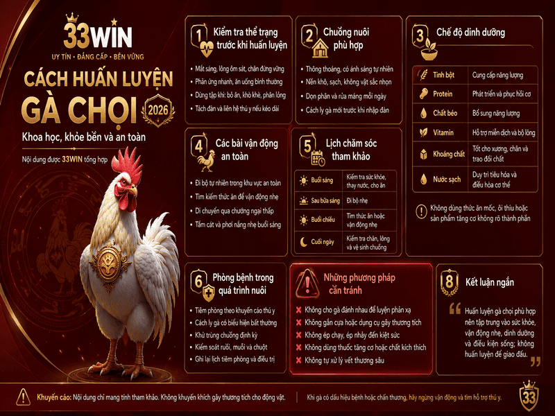 Cách Huấn Luyện Gà Chọi Khoa Học Và An Toàn